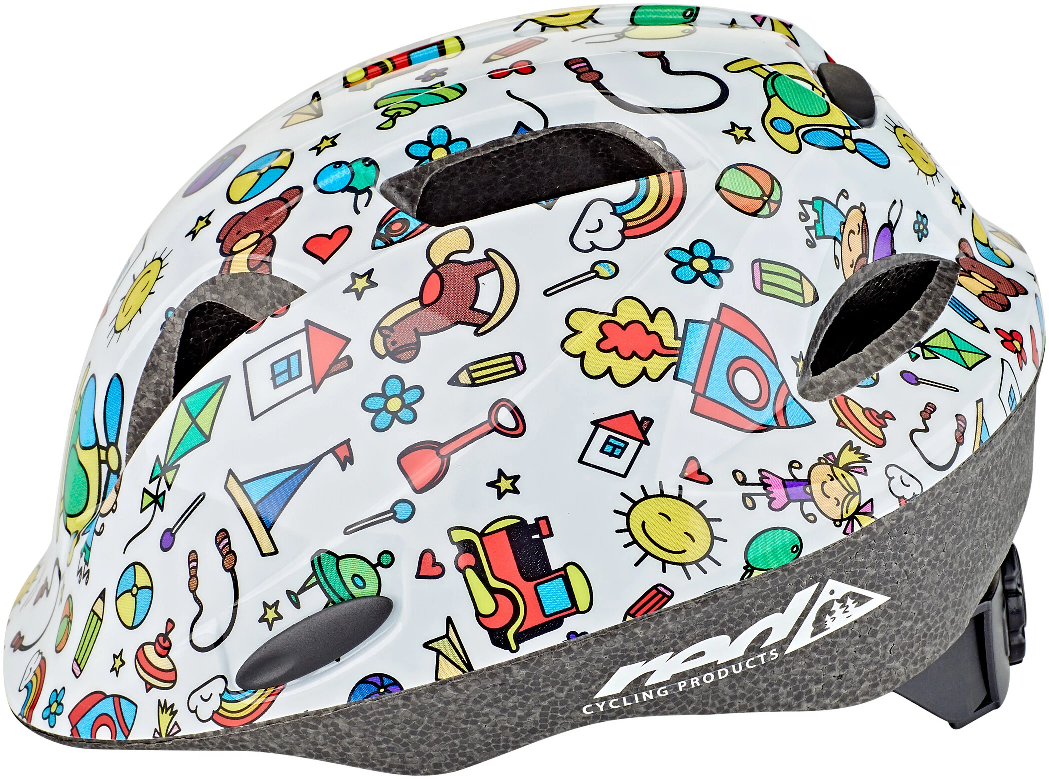 Red Cycling Products Rider Kid Hjelm Børn, Hvid/farverig - Billede 3