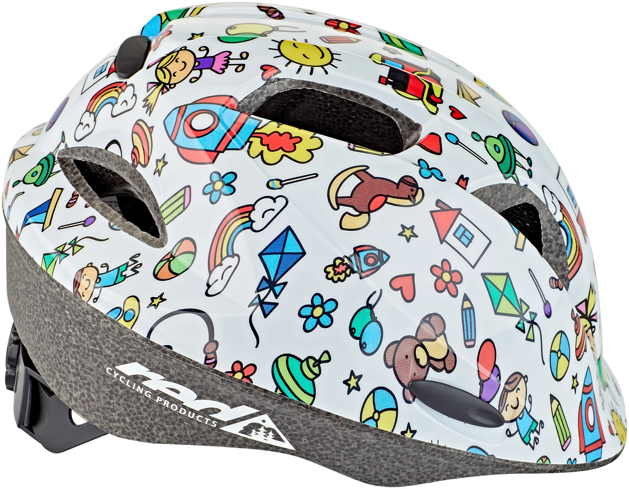 Red Cycling Products Rider Kid Hjelm Børn, Hvid/farverig - Billede 4