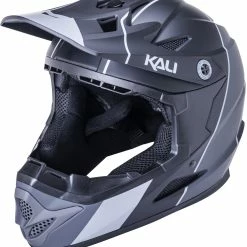 Kali Zoka Stripe Hjelm Unge, Sort/grå