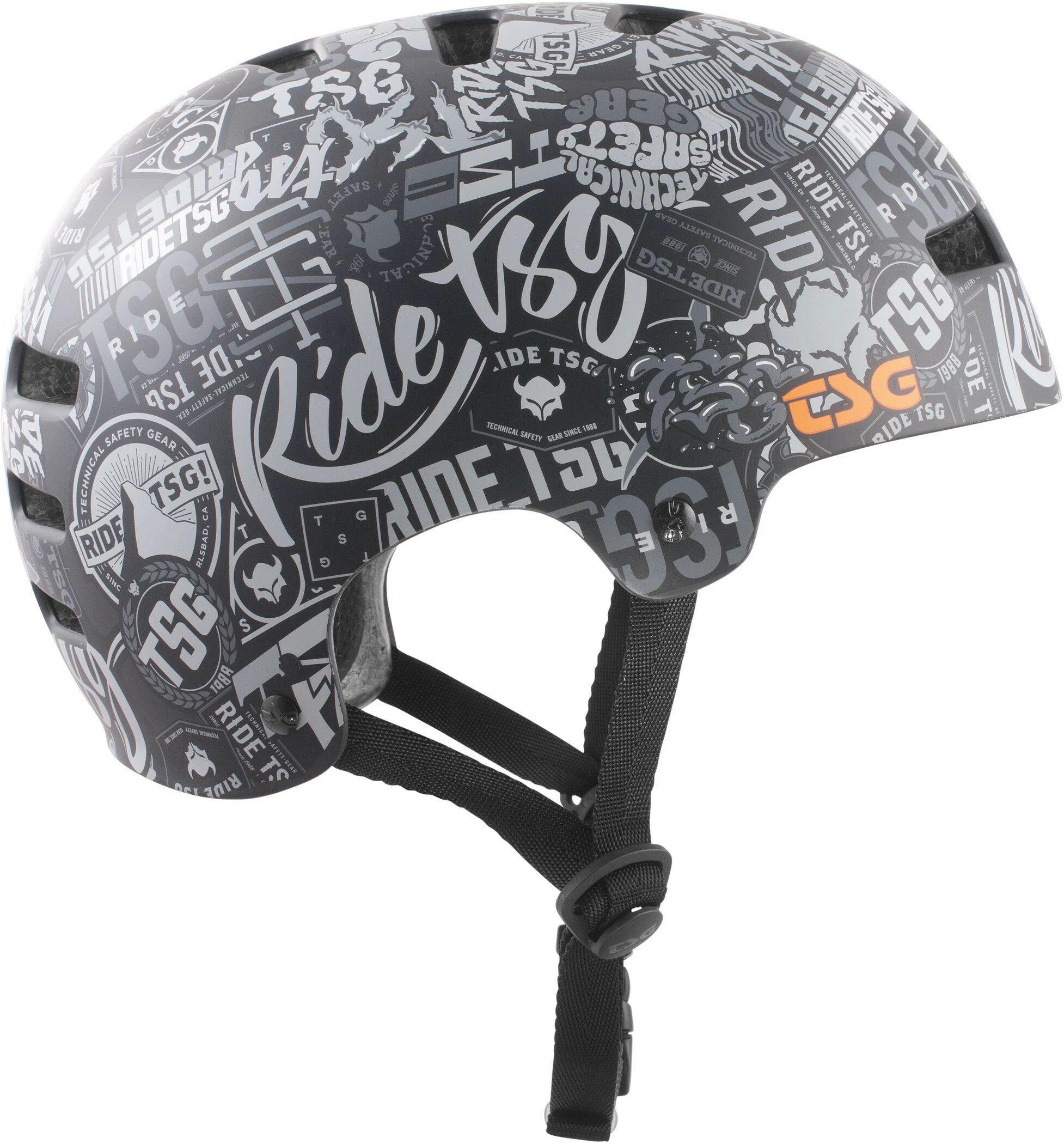 TSG Evolution Graphic Design Cykelhjelm, Oliven/grøn - Billede 2