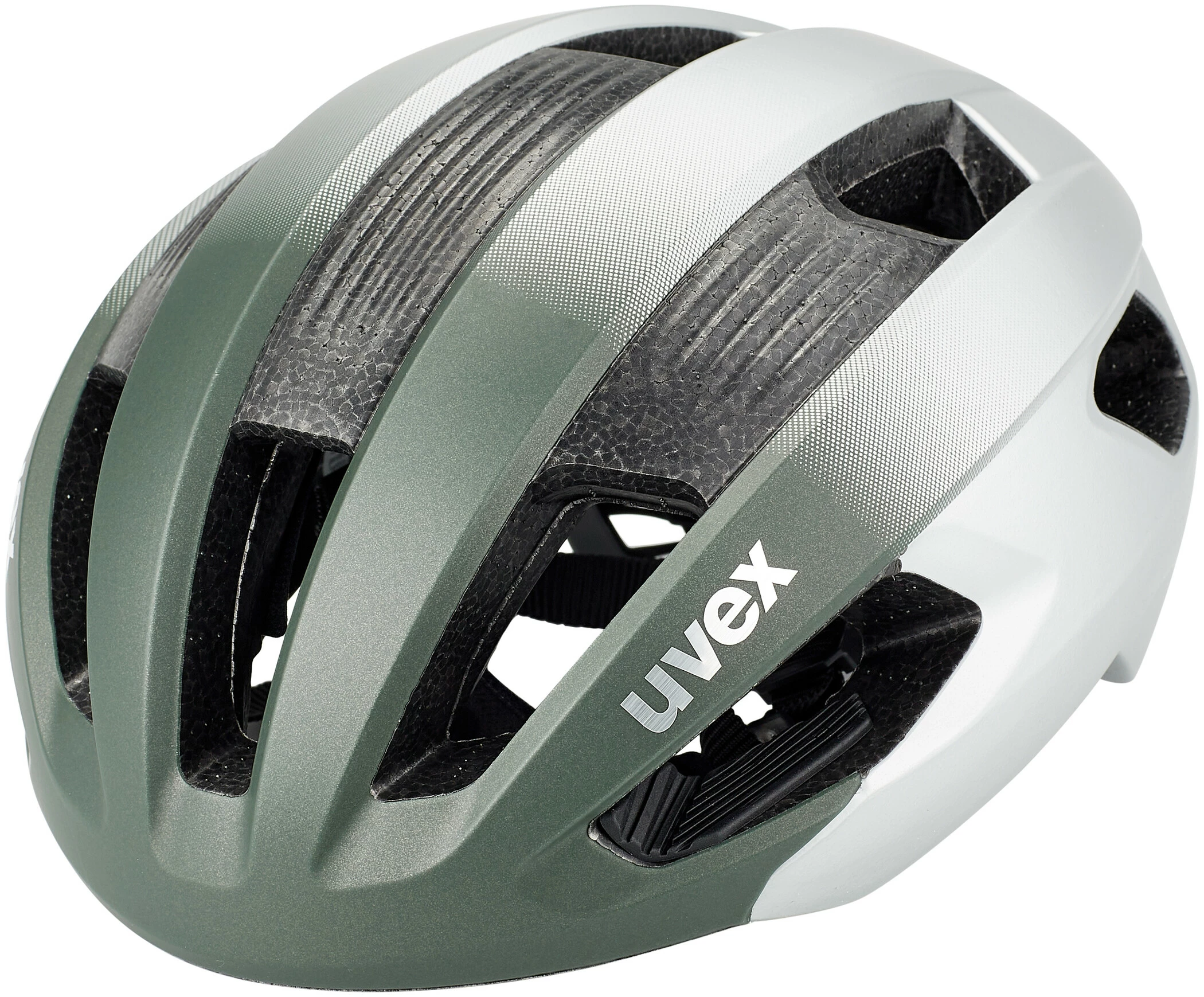 UVEX Rise CC Tocsen Hjelm, Grøn/sølv